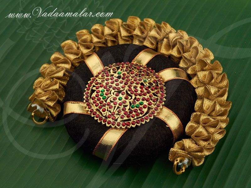 Indian Bridal Hair Band Ring Gold Flower Jewellery Buy Now